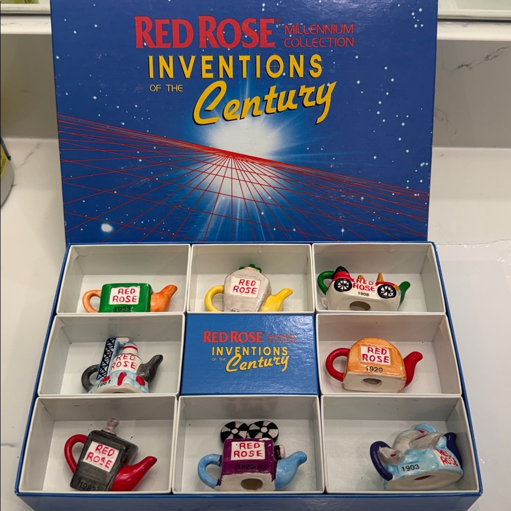 90s Vintage Red Rose Inventions of the Century